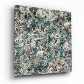 Mystery of Shapes Glass Wall Art.